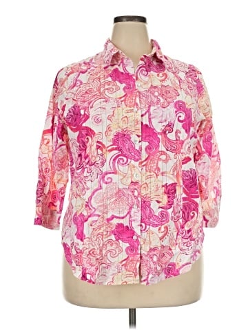 Allison Daley 3/4 Sleeve Button-Down Shirt (view 1)