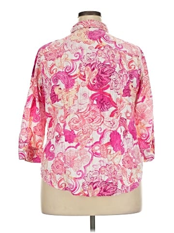 Allison Daley 3/4 Sleeve Button-Down Shirt (view 2)