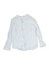 Zara Stripes Blue Long Sleeve Button-Down Shirt Size 3 - 4 - photo 1