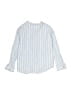Zara Stripes Blue Long Sleeve Button-Down Shirt Size 3 - 4 - photo 2