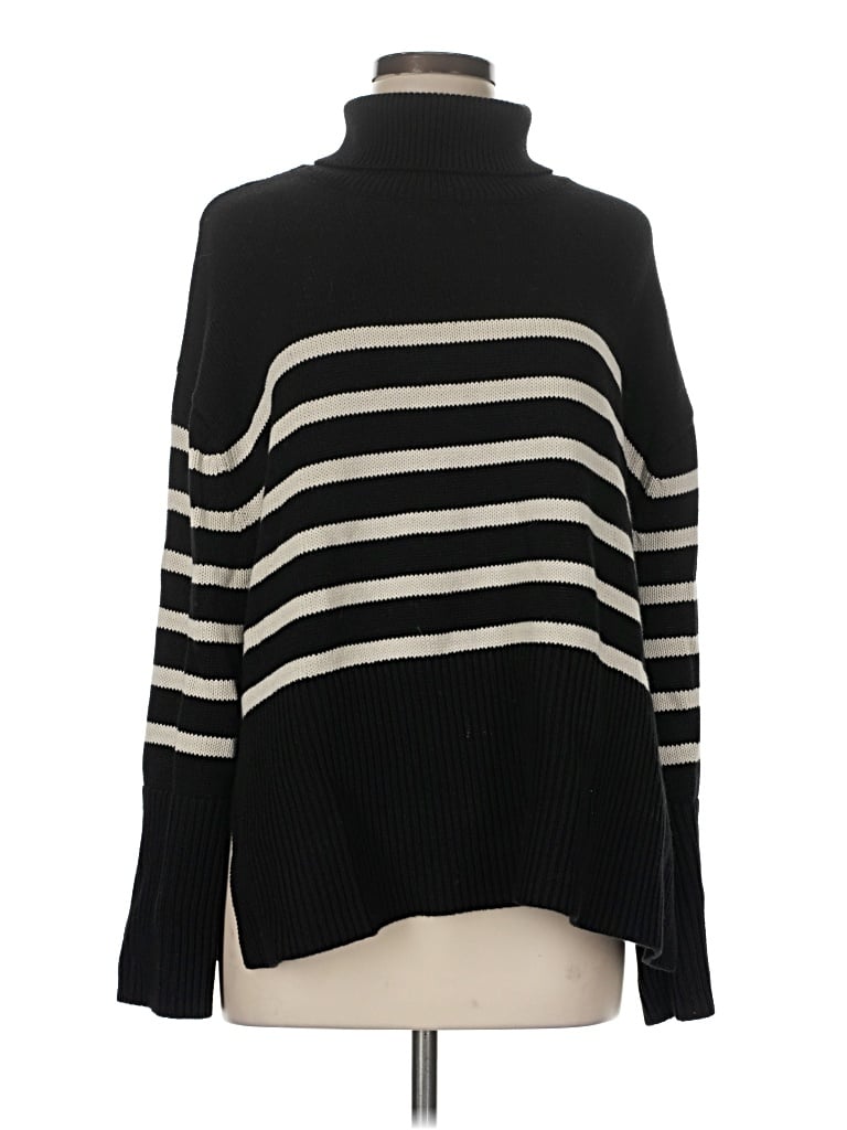 Pre-owned Gap Turtleneck Sweater In Black