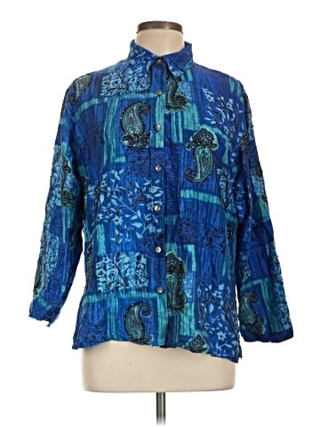 Chico's Design 3/4 Sleeve Silk Top (view 1)