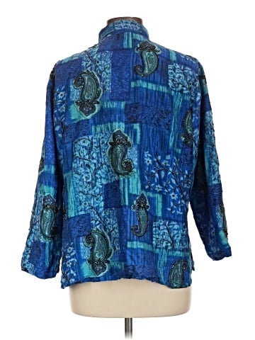 Chico's Design 3/4 Sleeve Silk Top (view 2)