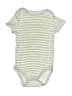 Cloud Island Stripes Green Short Sleeve Onesie Size 6-9 mo - photo 1