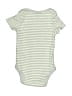 Cloud Island Stripes Green Short Sleeve Onesie Size 6-9 mo - photo 2