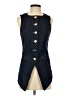 Dissh Blue Sleeveless Button-Down Shirt Size 2 - photo 1