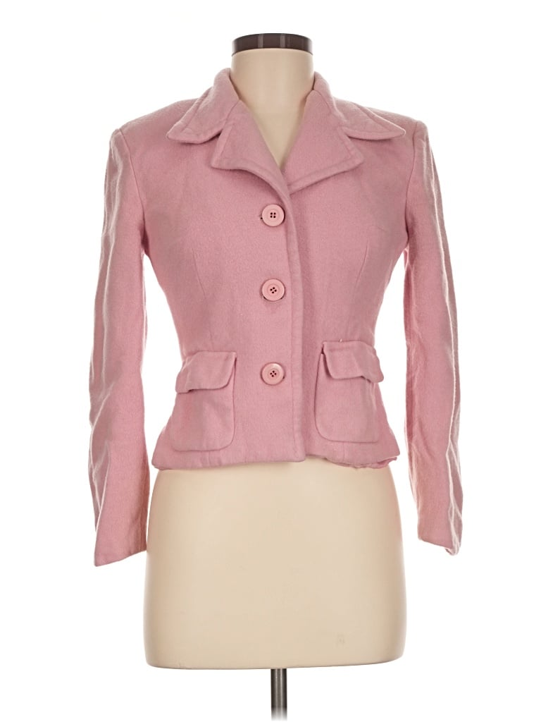 Pre-owned Bebe Blazer Jacket In Pink