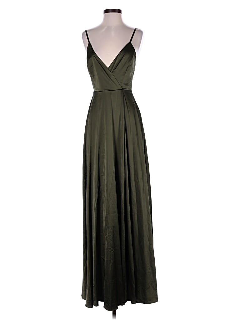 Pre-owned Lulus Cocktail Dress In Green