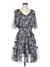 Easel 100% Polyester Floral Blue Cocktail Dress Size S - photo 1