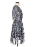 Easel 100% Polyester Floral Blue Cocktail Dress Size S - photo 4