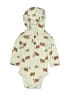 Carter's 100% Cotton Print Ivory Long Sleeve Onesie 0-3 MO / 3 MO - photo 1