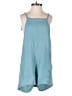 Bobi 100% Cotton Checkered-gingham Teal Romper Size XS - photo 1