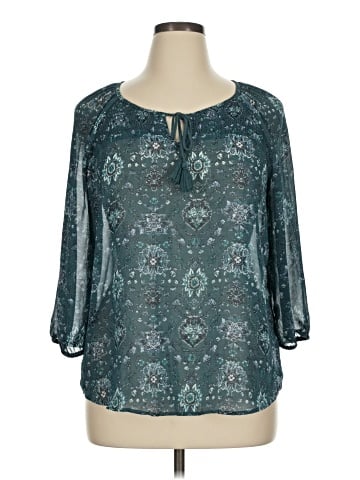SONOMA life + style 3/4 Sleeve Blouse (view 1)