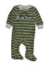 Carter's 100% Polyester Stripes Green Long Sleeve Onesie 0-3 MO / 3 MO - photo 1