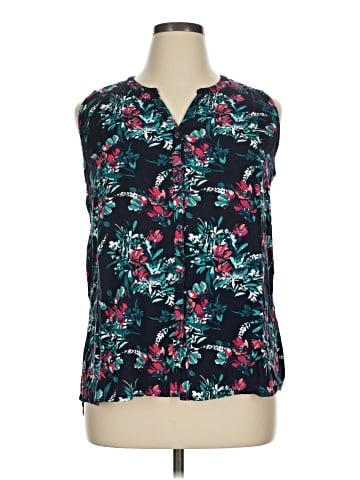Great Northwest Indigo Sleeveless Blouse (view 1)
