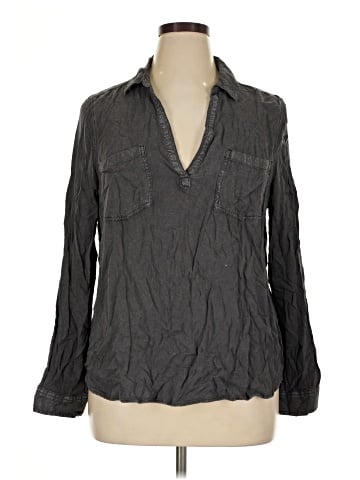 Mudd Long Sleeve Blouse (view 1)