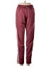 Adidas 100% Polyester Burgundy Track Pants Size XS - photo 1