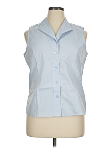 Jones New York Collection Sleeveless Button-Down Shirt (view 1)