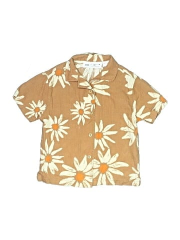 Zara Short Sleeve Button-Down Shirt (view 1)