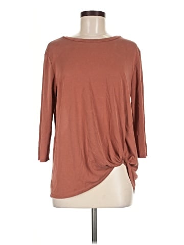 Green Envelope 3/4 Sleeve Top (view 1)
