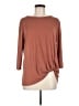 Green Envelope Brown 3/4 Sleeve Top Size M - photo 1
