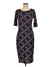 Lularoe Print Blue Cocktail Dress Size M - photo 1