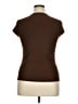 Susan Lawrence Brown Short Sleeve Top Size XL - photo 2