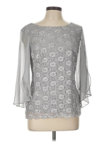 Connected Apparel 3/4 Sleeve Blouse (view 1)
