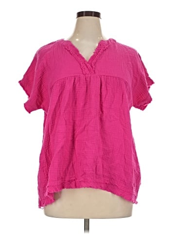 Zenana Short Sleeve Blouse (view 1)