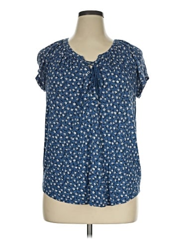 Chaps Short Sleeve Blouse (view 1)