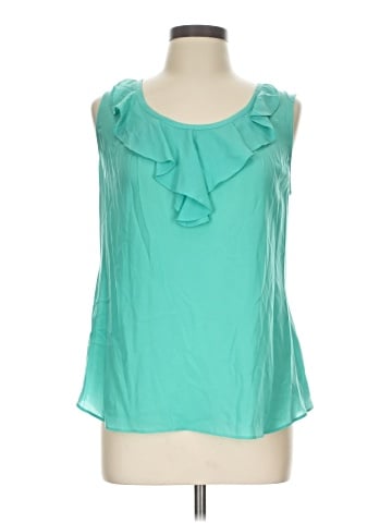 Kaari Blue Sleeveless Blouse (view 1)