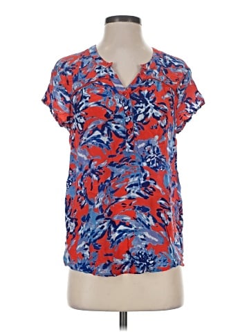 Tolani Short Sleeve Silk Top (view 1)
