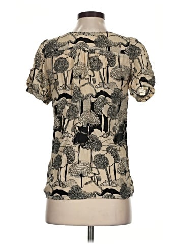Kimchi Blue Short Sleeve Silk Top (view 2)