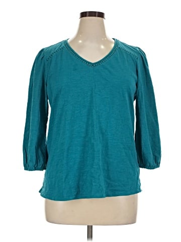 St. John's Bay 3/4 Sleeve Top (view 1)