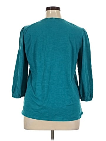 St. John's Bay 3/4 Sleeve Top (view 2)