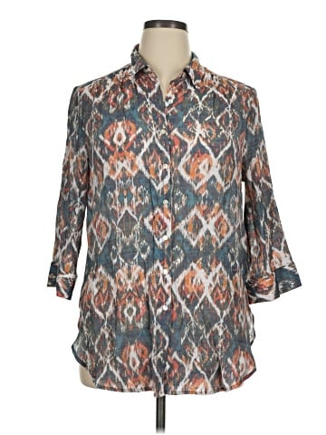 Westbound 3/4 Sleeve Button-Down Shirt (view 1)