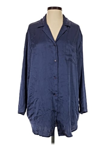 Victoria's Secret 3/4 Sleeve Button-Down Shirt (view 1)