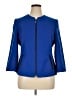 Kasper 100% Polyester Blue Jacket Size 14 - photo 1