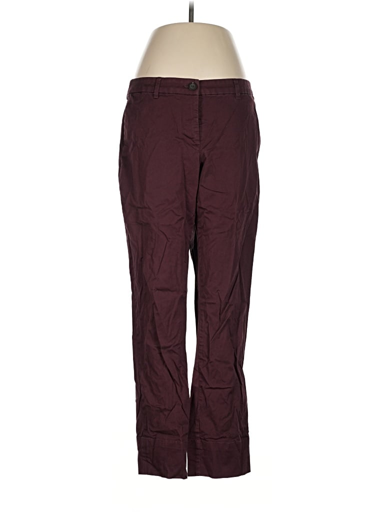 Pre-owned Wildfang Casual Pants In Burgundy