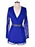 Charlotte Russe 100% Polyester Blue Romper Size M - photo 1