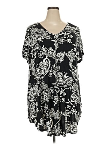 Roaman's Short Sleeve Blouse (view 1)