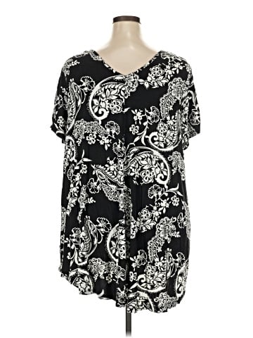 Roaman's Short Sleeve Blouse (view 2)