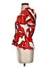 Nine West 100% Polyester Red Short Sleeve Blouse Size S - photo 5