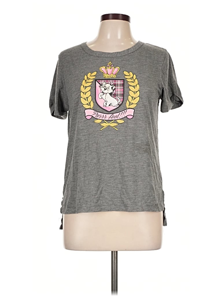 Pre-owned Disney Short Sleeve T-shirt In Gray