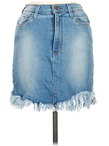 Vibrant M.I.U Denim Skirt (view 1)