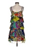 Lapis 100% Polyester Tropical Green Cocktail Dress Size S - photo 2