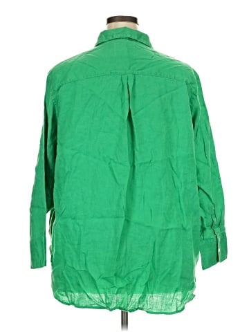 M&S 3/4 Sleeve Button-Down Shirt (view 2)