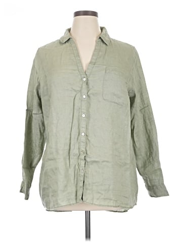 Sigrid Olsen 3/4 Sleeve Button-Down Shirt (view 1)