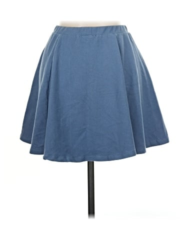 Papaya Denim Skirt (view 2)