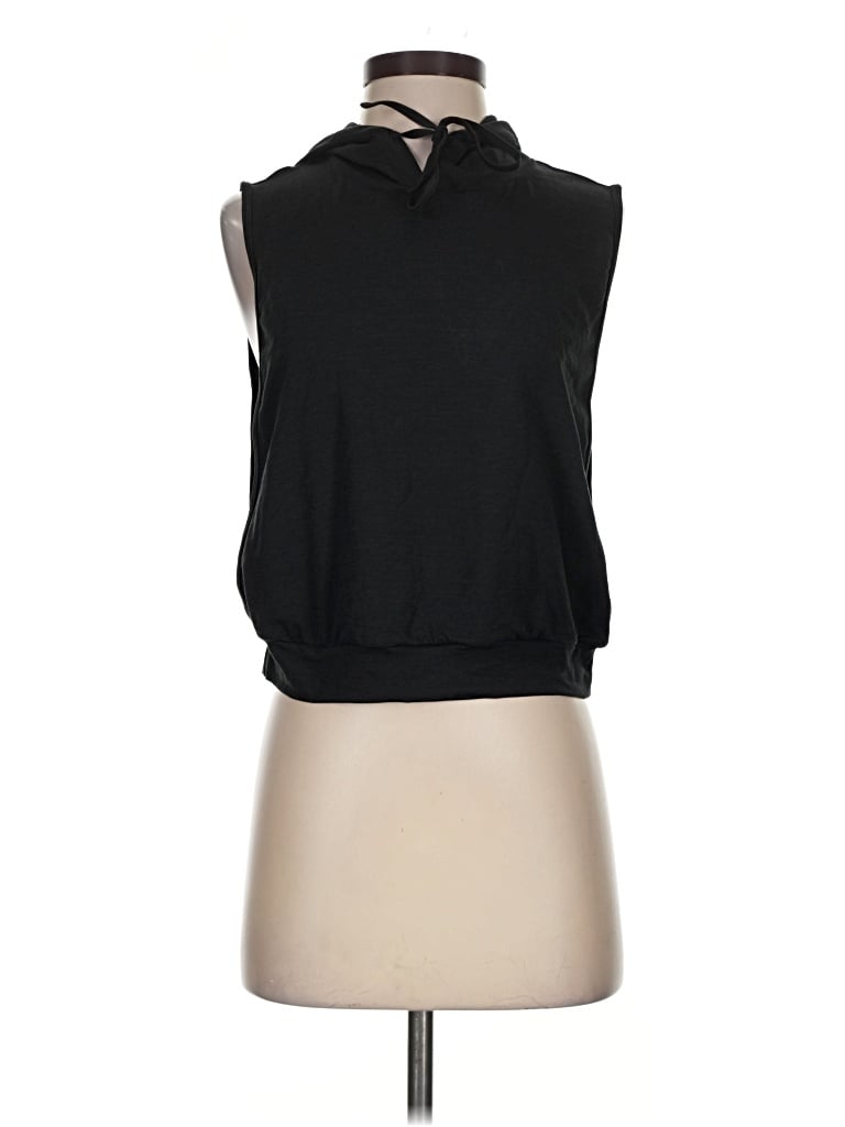 Pre-owned Halara Sleeveless T-shirt In Black
